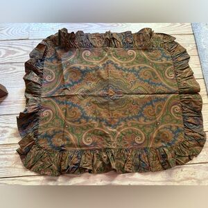 vintage Ralph Lauren Elizabeth Paisley Brianna Standard Pillow Sham set of 4